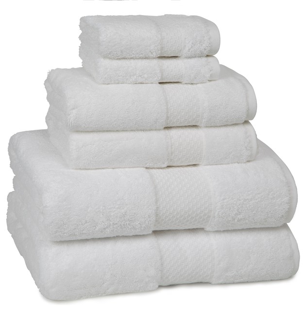 China factory luxury hotel 6 pieces cotton towel set bath/ hand/ face towel