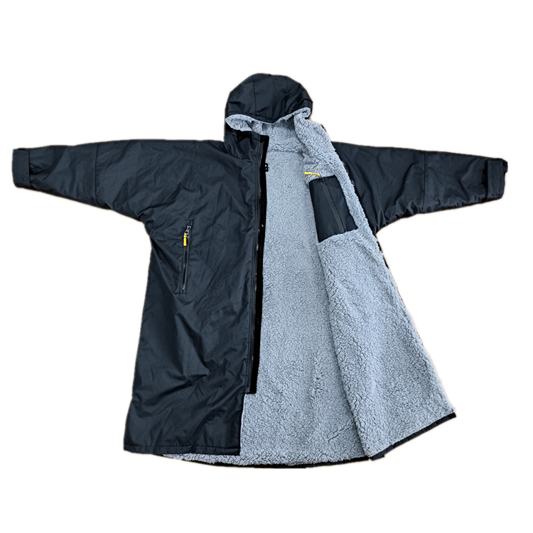 Changing robe waterproof sherpa fleece lining for beach