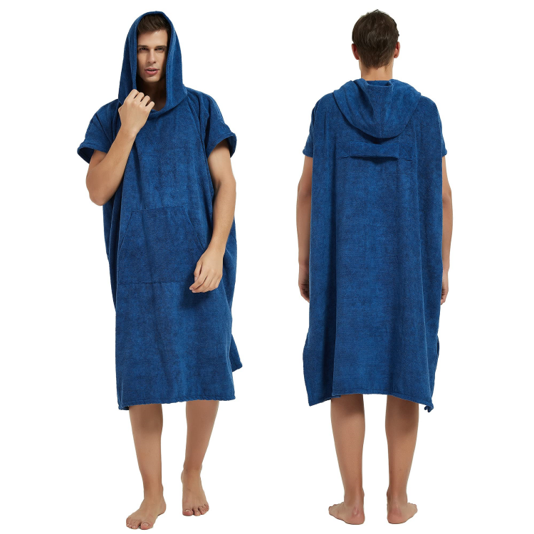 Adult poncho towel 100% cotton surf changing robe