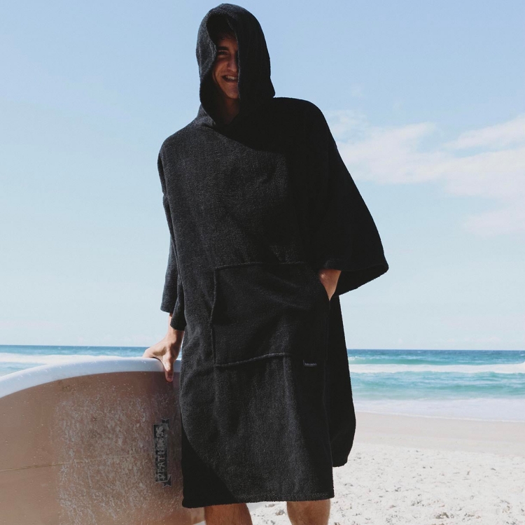 100% cotton poncho towel surf changing robe for beach