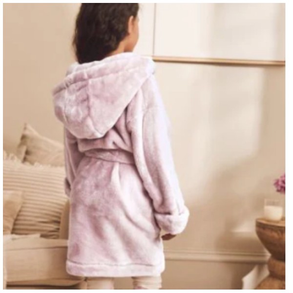 kids bathrobe fleece bathrobe with hooded