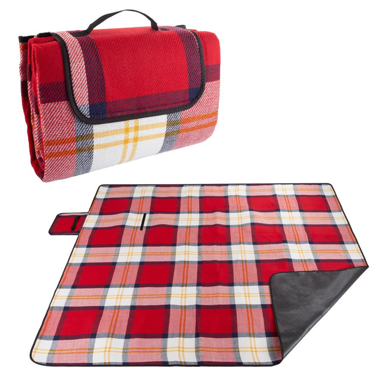 Double layers wterproof camping picnic blanket