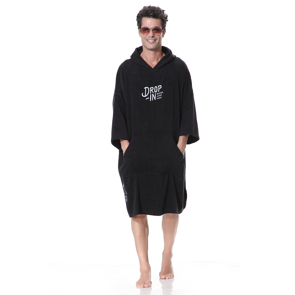 Poncho towel cotton hooded for beach