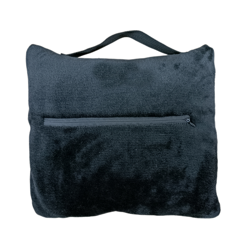 Travel Blanket and Pillow Warm Soft Fleece 2-in-1 Combo Blanket